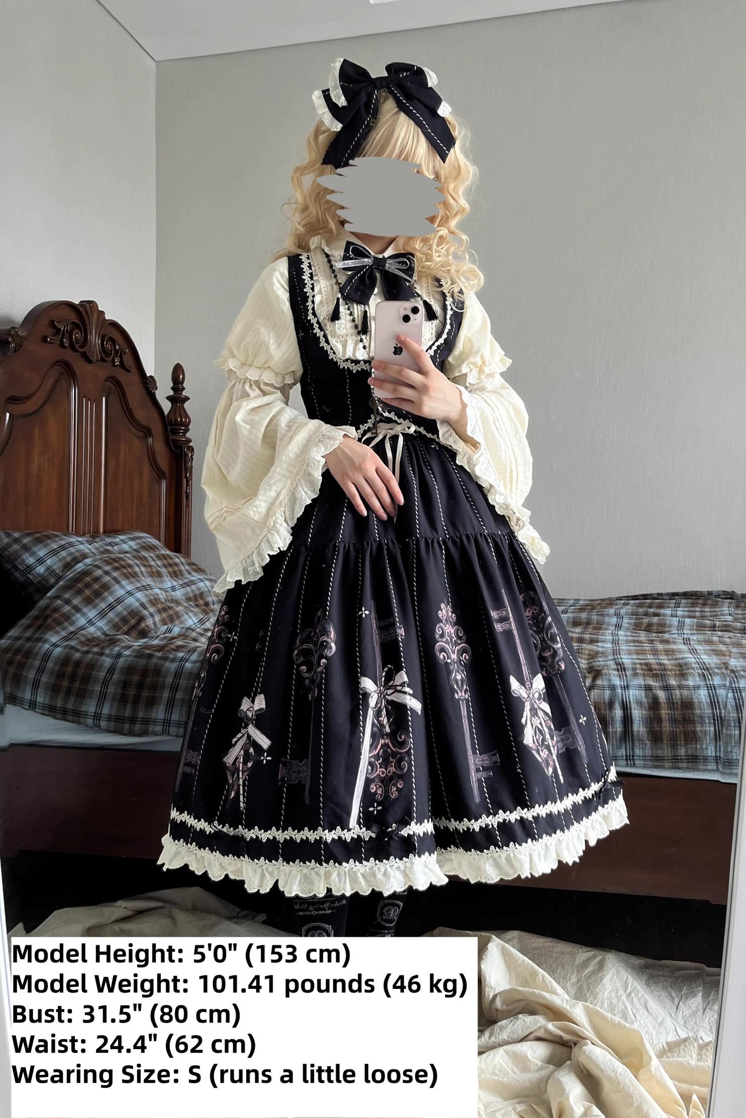 Uncle's Workshop - Secret Key - Classic Lolita Dress Suit, Key Print 43925:791036
