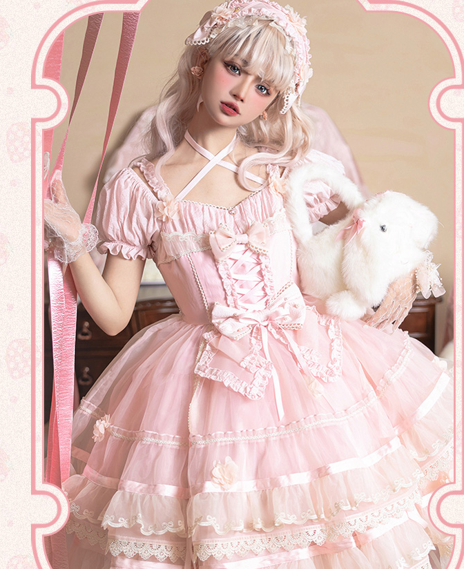 Puppets and Doll~Sweet Lolita OP Dress Multicolor 11564:186918