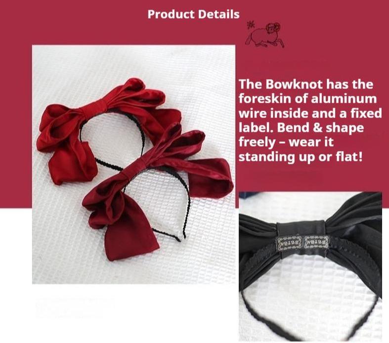 Xiaogui - Satin Doll-like Lolita KC, Layered Bowknot