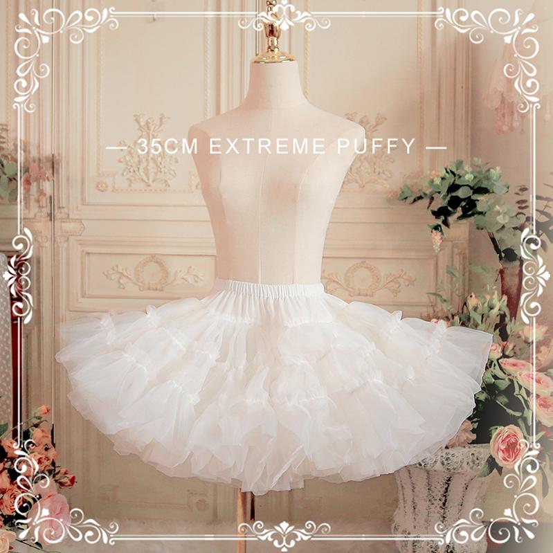 Aurora&Ariel - Short A Line Petticoat Collection | 13.8" (35 cm) Length, Mini to Extreme Puffy