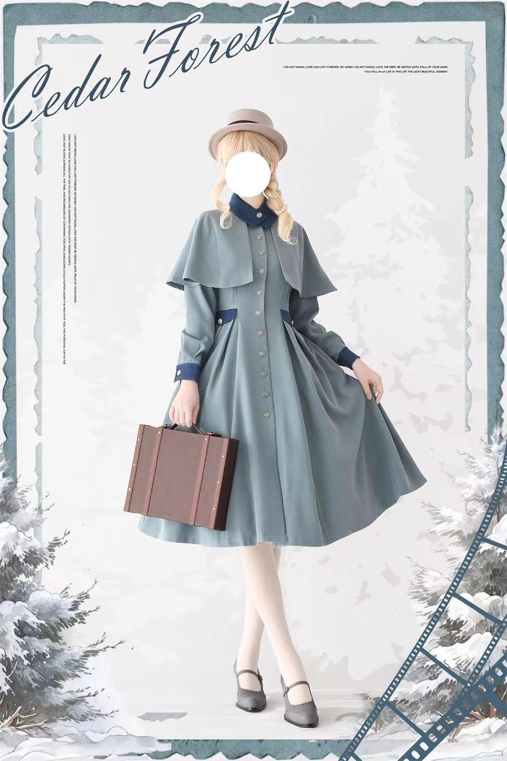 Elegant Lolita Dress Winter Lolita Coat Dress Elegant Lolita Dress Winter Lolita Coat Dress