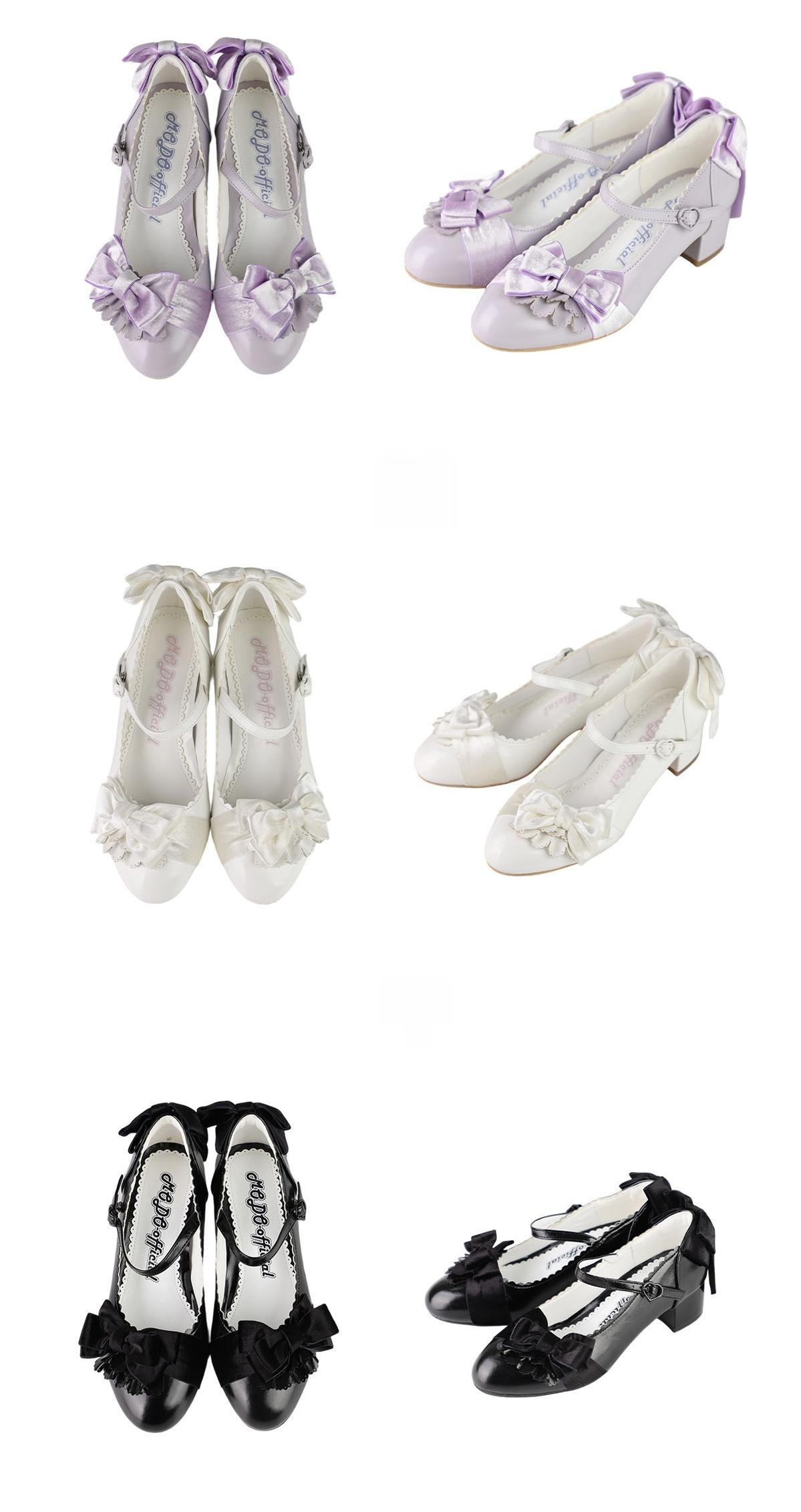 Doll's Ball - Classic Lolita Shoes, Mid Horseshoe Heel 44570:813689