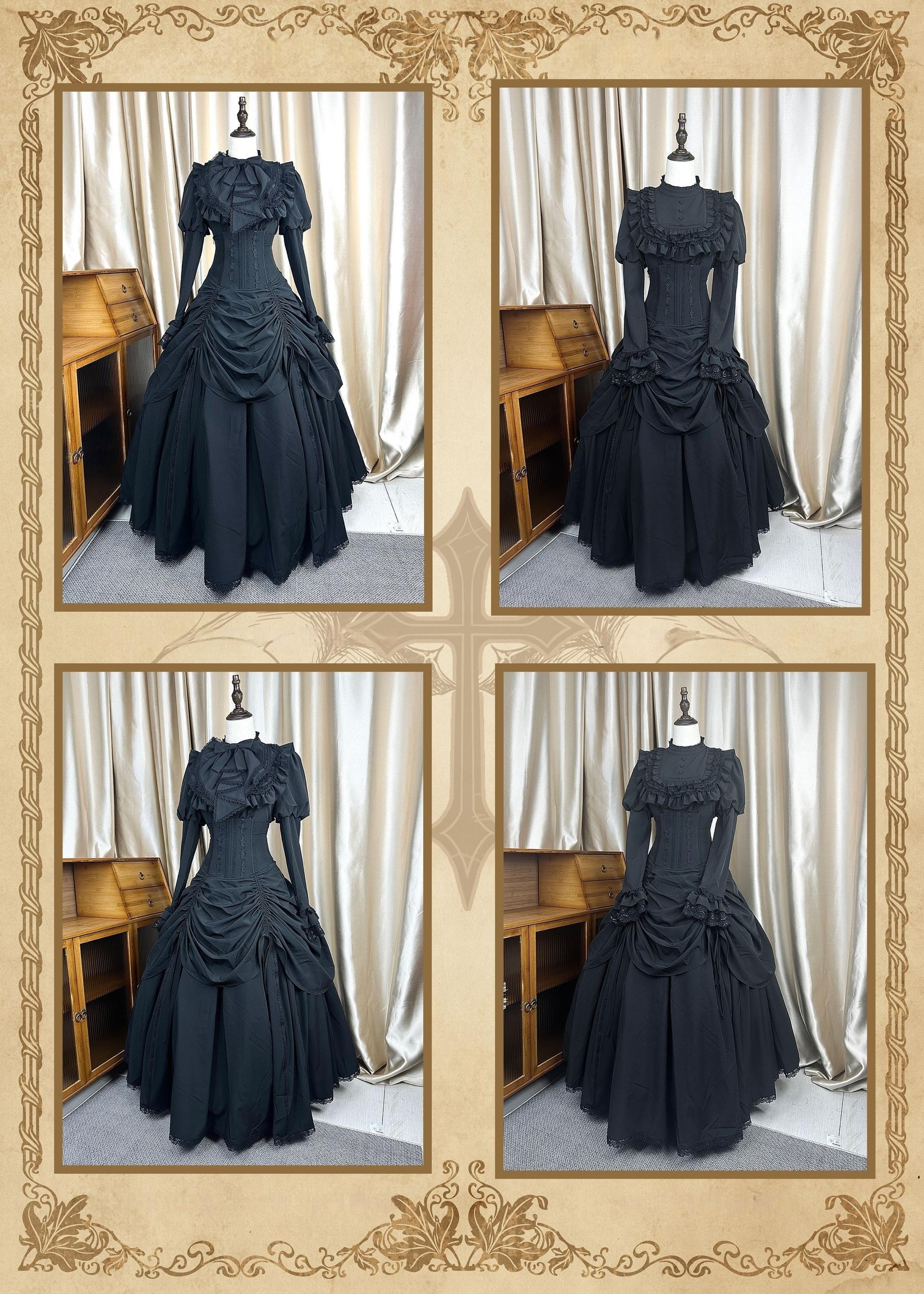 The Original Witch - Gothic Lolita Dress Fishbone Lifting Corset SK Shirt
