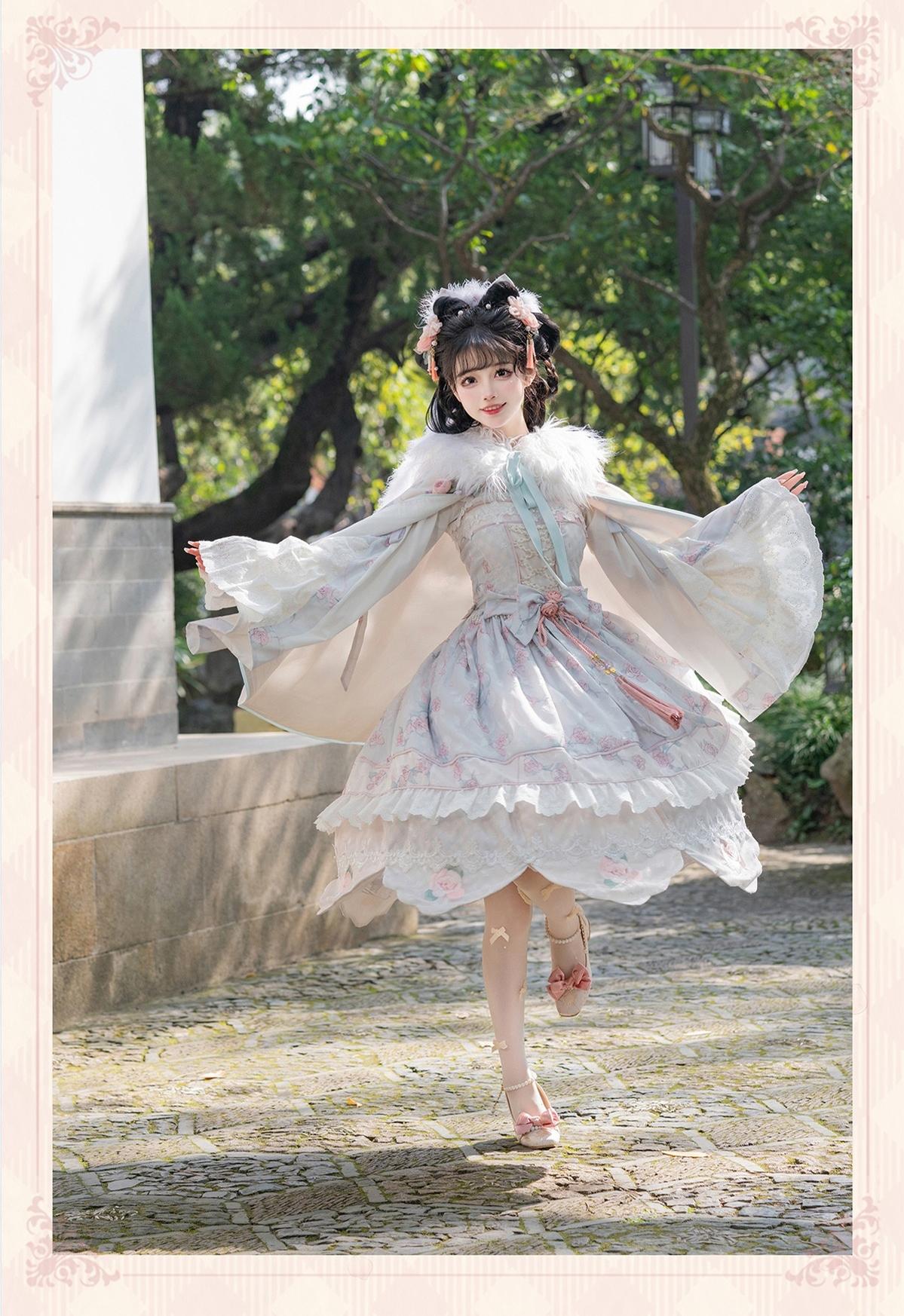 Bramble Rose - Exquisite Luo Shen - Qi Lolita OP Dress Chinese Style Lolita JSK 41402:694194