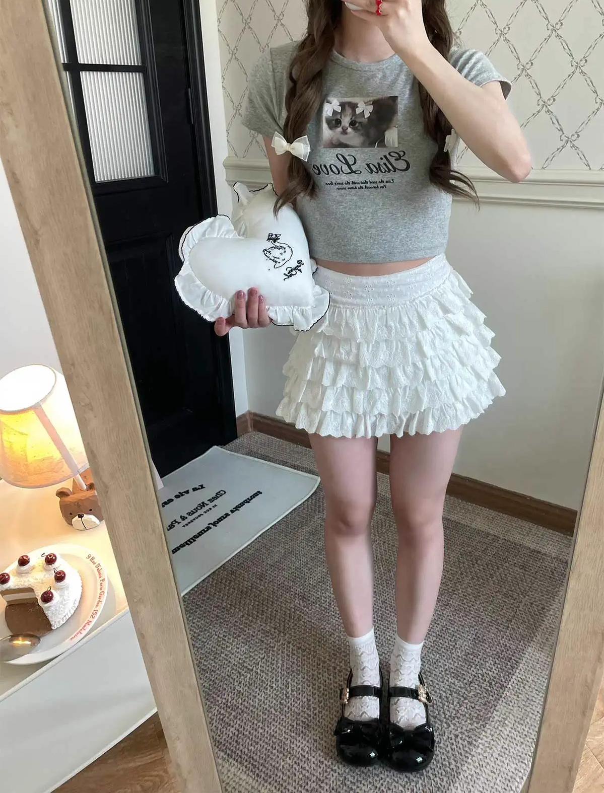 Sheep Puff~Hug Bear~Sweet Lolita Heel Shoes Bear Metal Buckle Bow Shoes 38702:597624