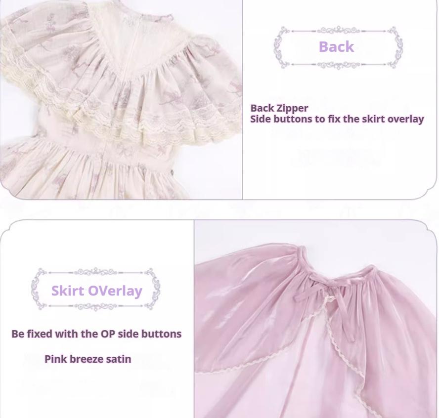 With PUJI - Nanke - Edwardian Collar Classic Lolita OP Dress Outfit 41366:693210