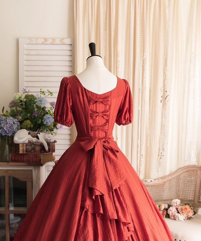 Forest Wardrobe~Forest Gallery~Classic Lolita OP Dress Vintage Cake Tail Dress 38370:585468