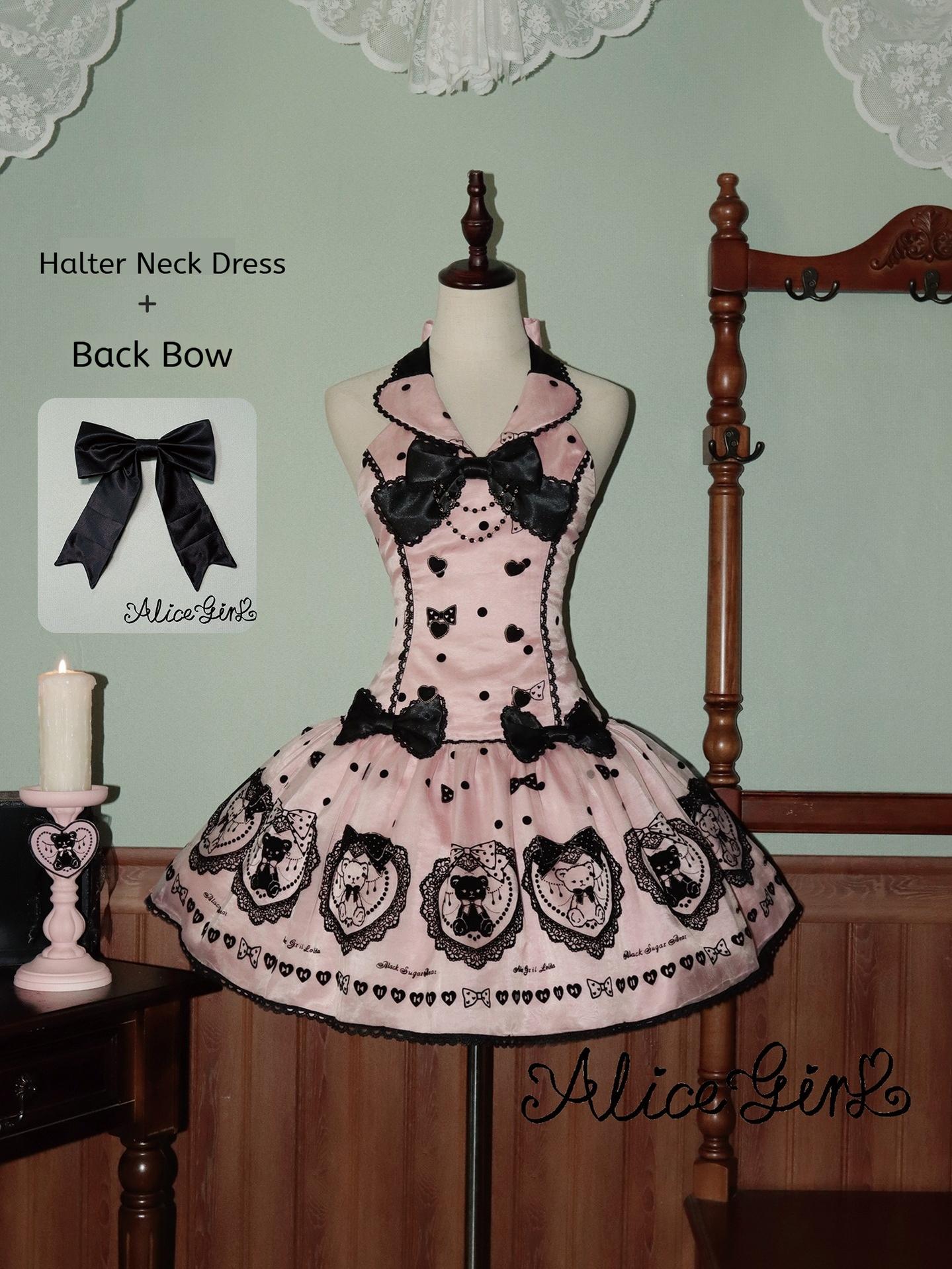 Alice Girl - Brown Sugar Bear - Printed Sweet Lolita Dress, Multiple Styles (L M S XL XS) 43697:783366