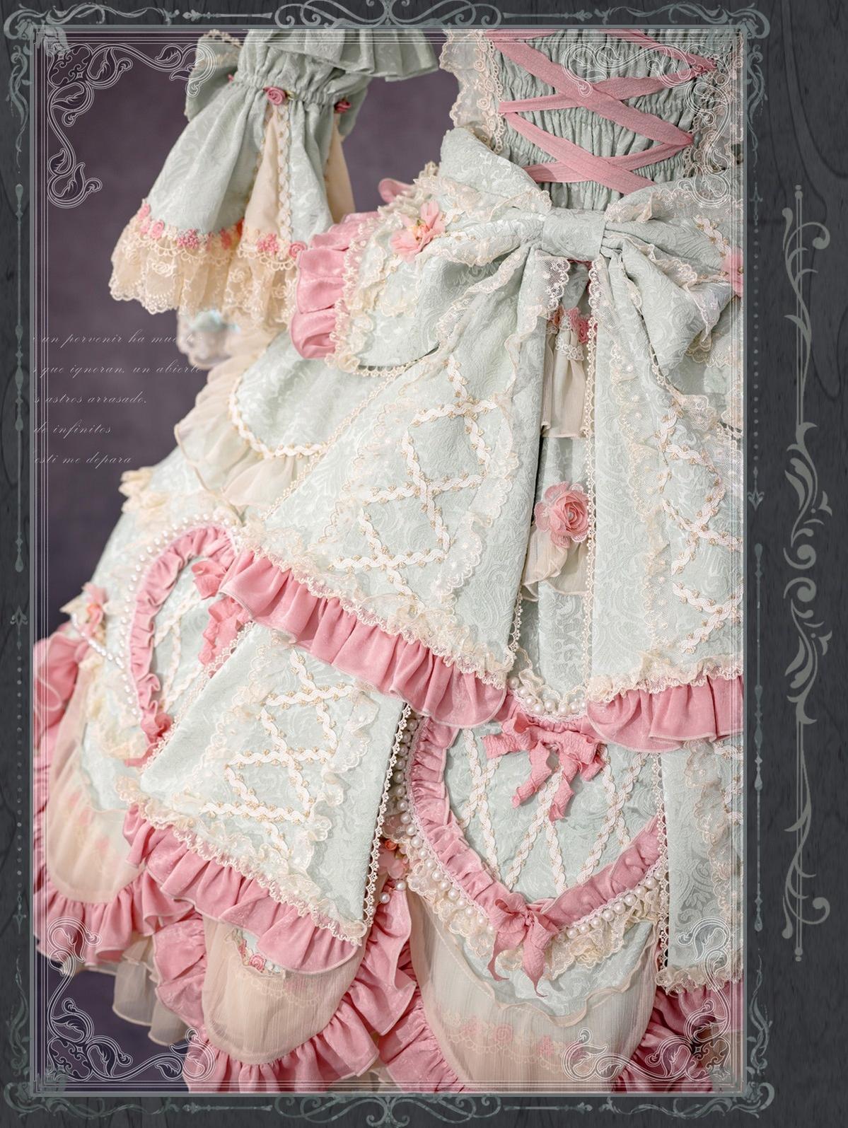 Bramble Rose - Antique Cake - Vintage Lolita OP Princess Dress Gorgeous Lolita Outfit 41536:701720