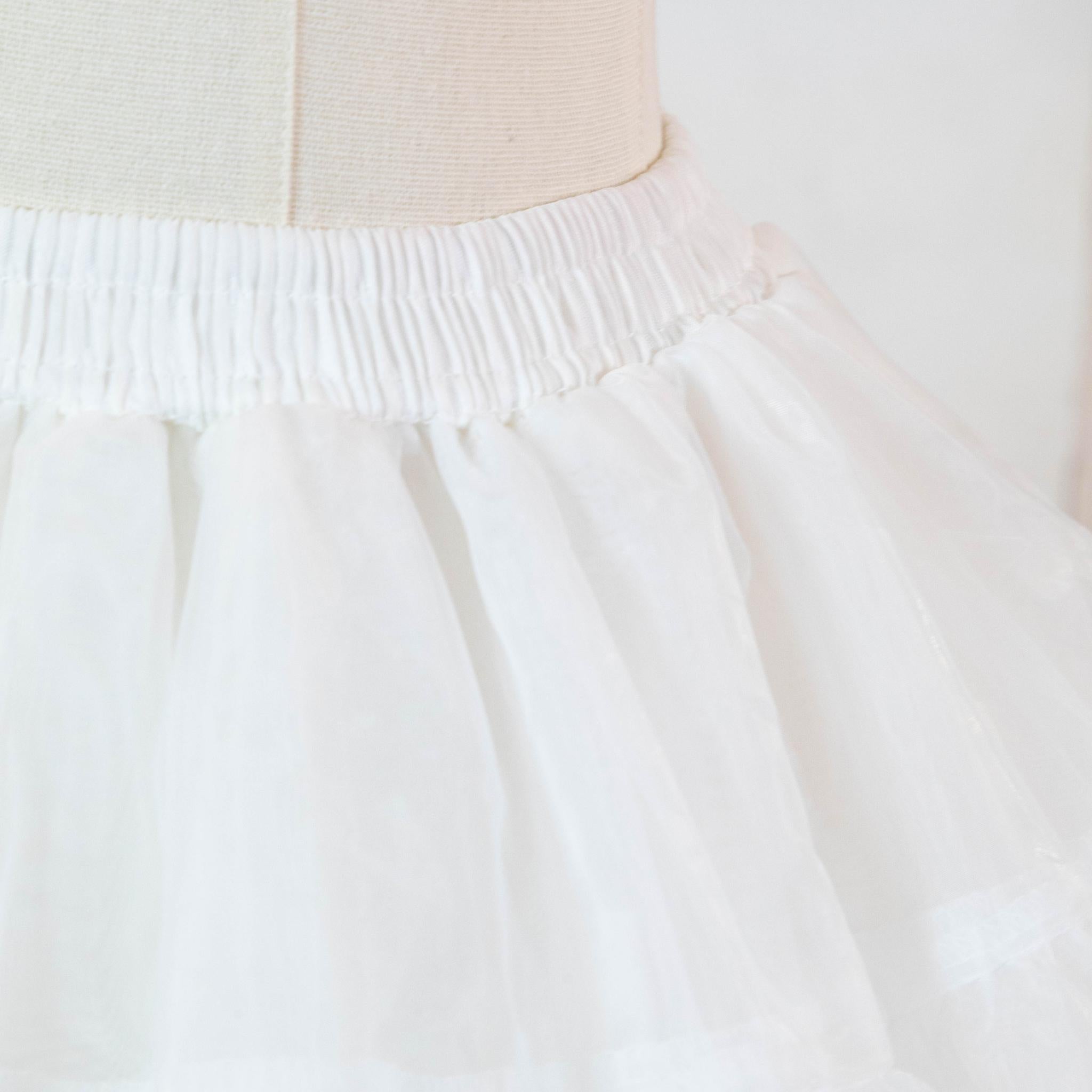 Noloria by 42Lolita - Medium-High Volume Lolita White Puffy Petticoat, 17.7" (45 CM)