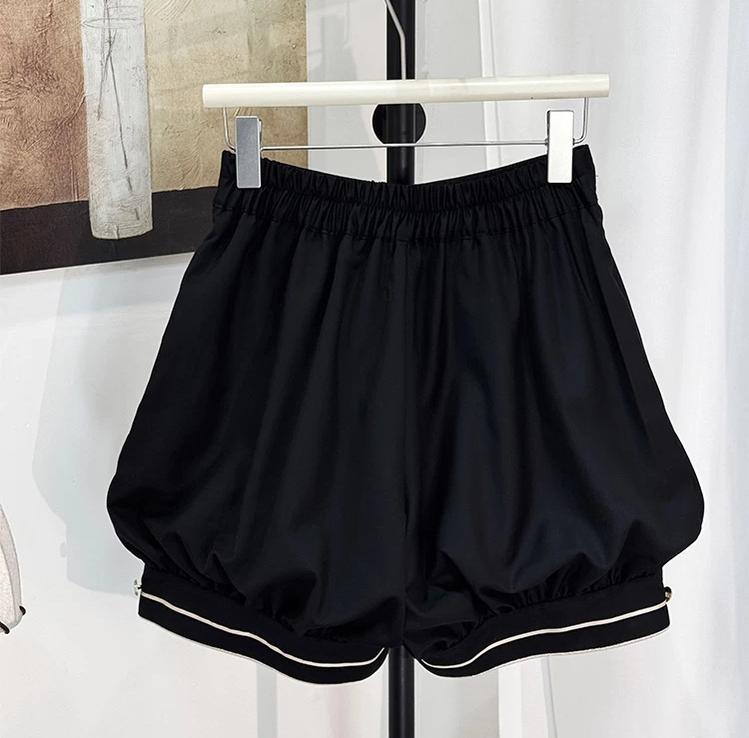 Fallen Holy Star - Ouji Lolita Ruffled Chiffon Blouse & Cape Set, Elastic Shorts 45816:863691