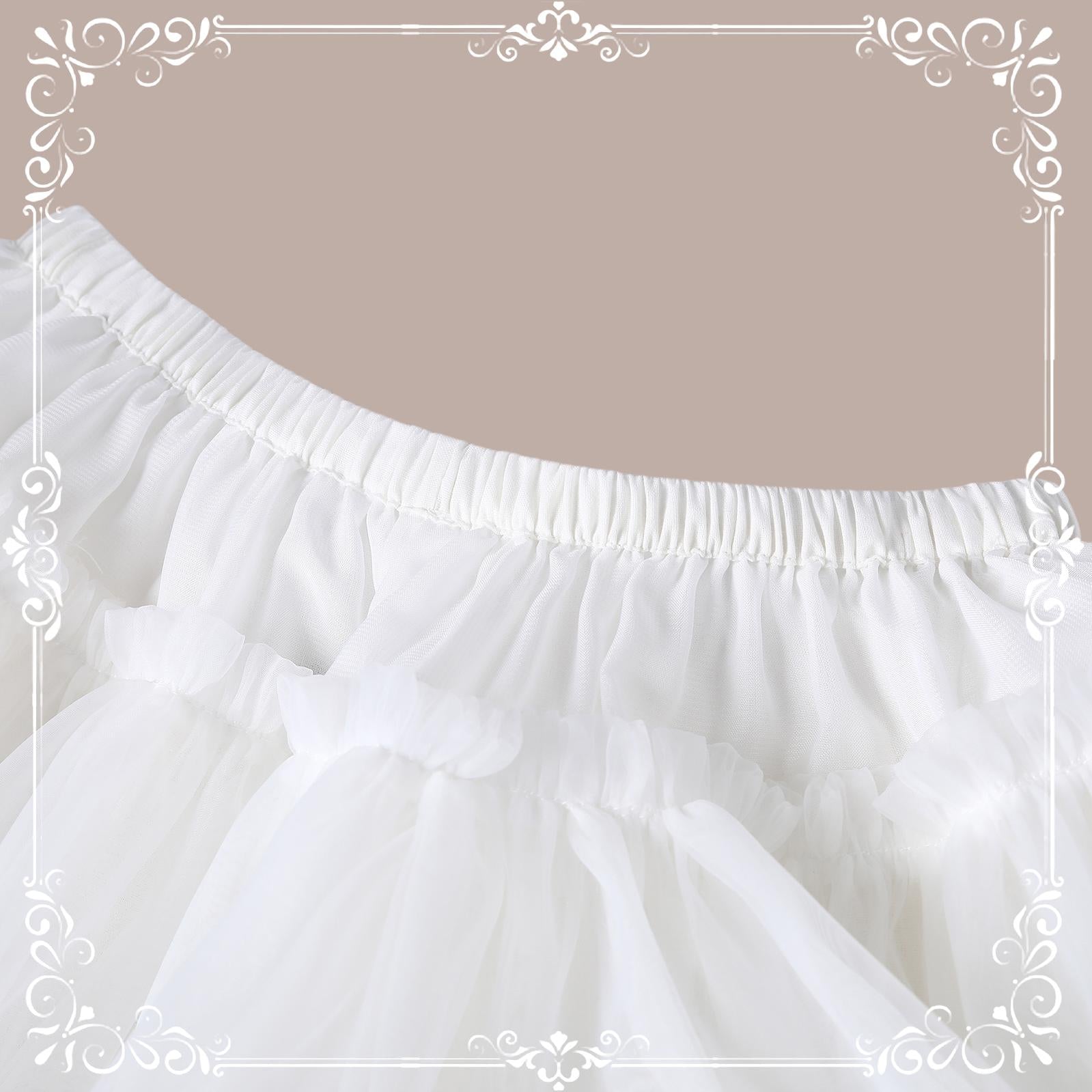 Aurora&Ariel - Short A Line Petticoat Collection | 13.8" (35 cm) Length, Mini to Extreme Puffy