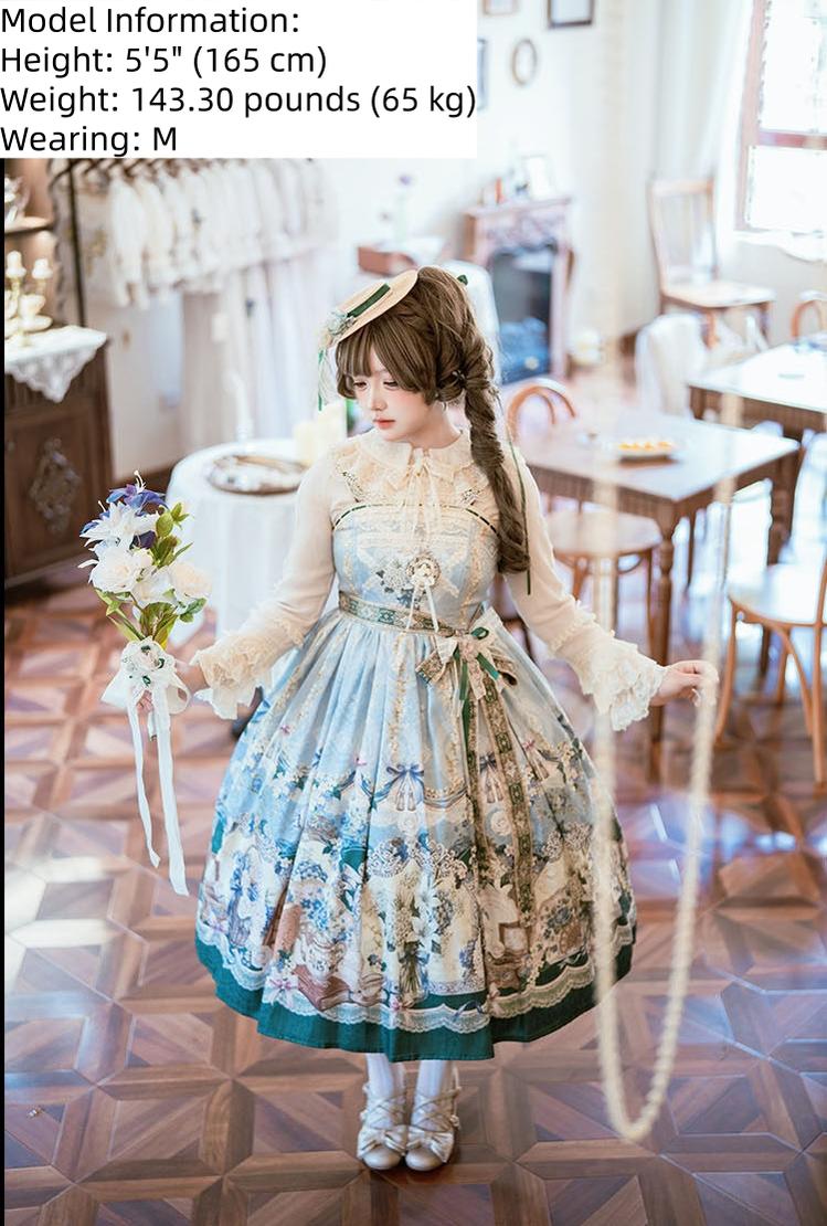 Secret of Silki Lady - Classic Lolita Floral Printed JSK Dress 45693:858848