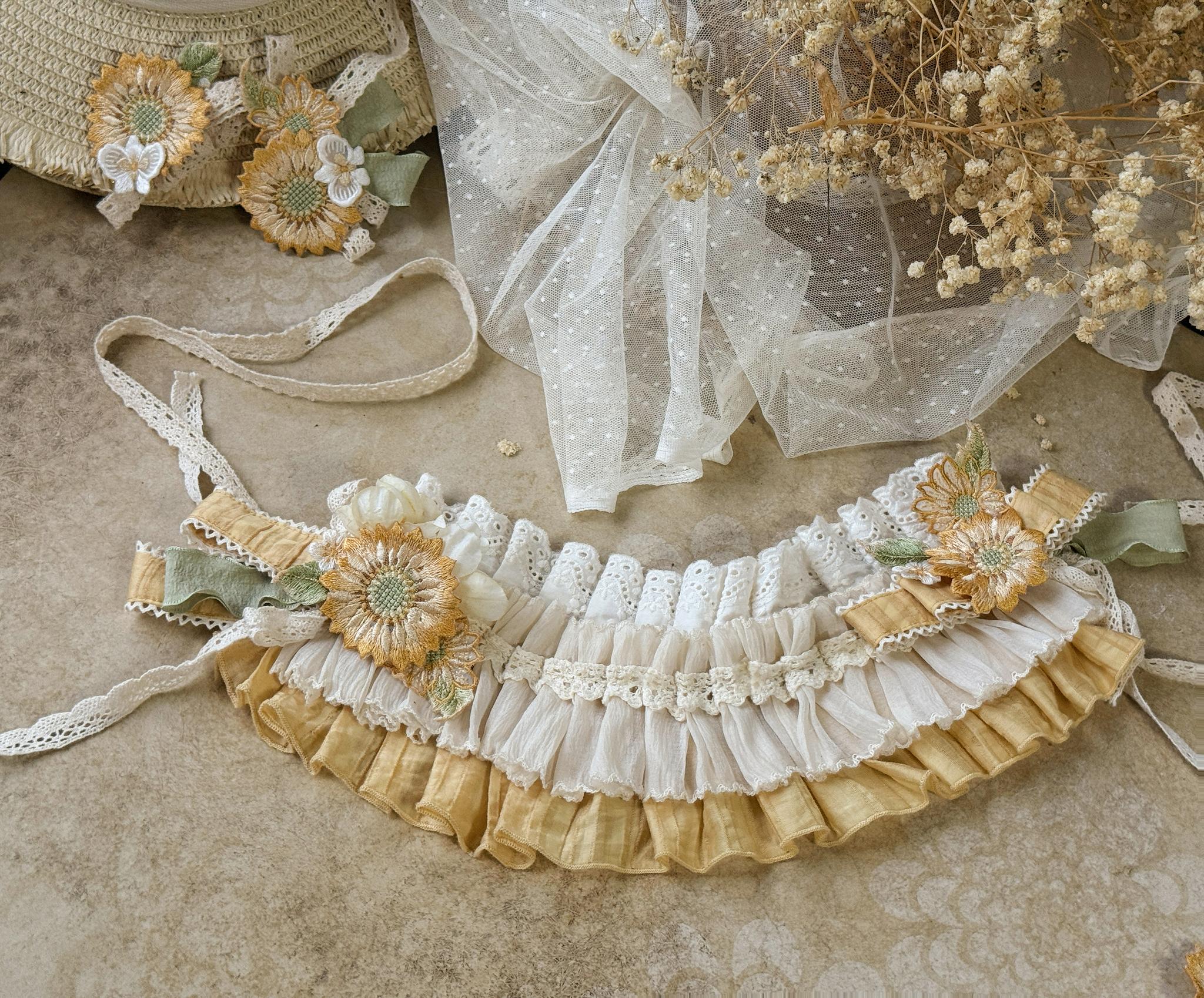Moonlight Amber - Sunflower - Country Lolita Accessories Headband One Size