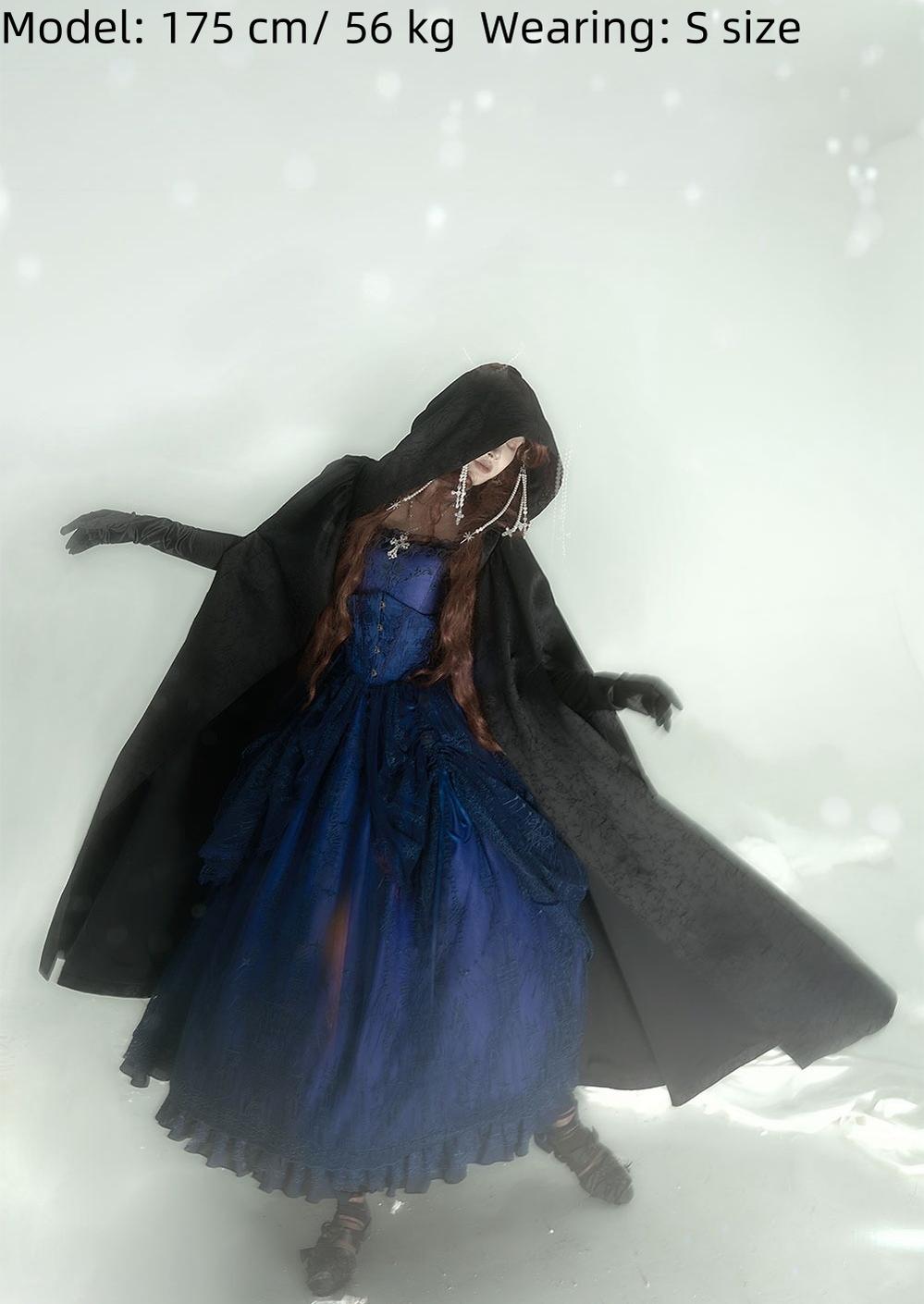 ZJstory~Gothic Lolita Cape Long-sleeved Shawl with Detachable Hood 42129:734133