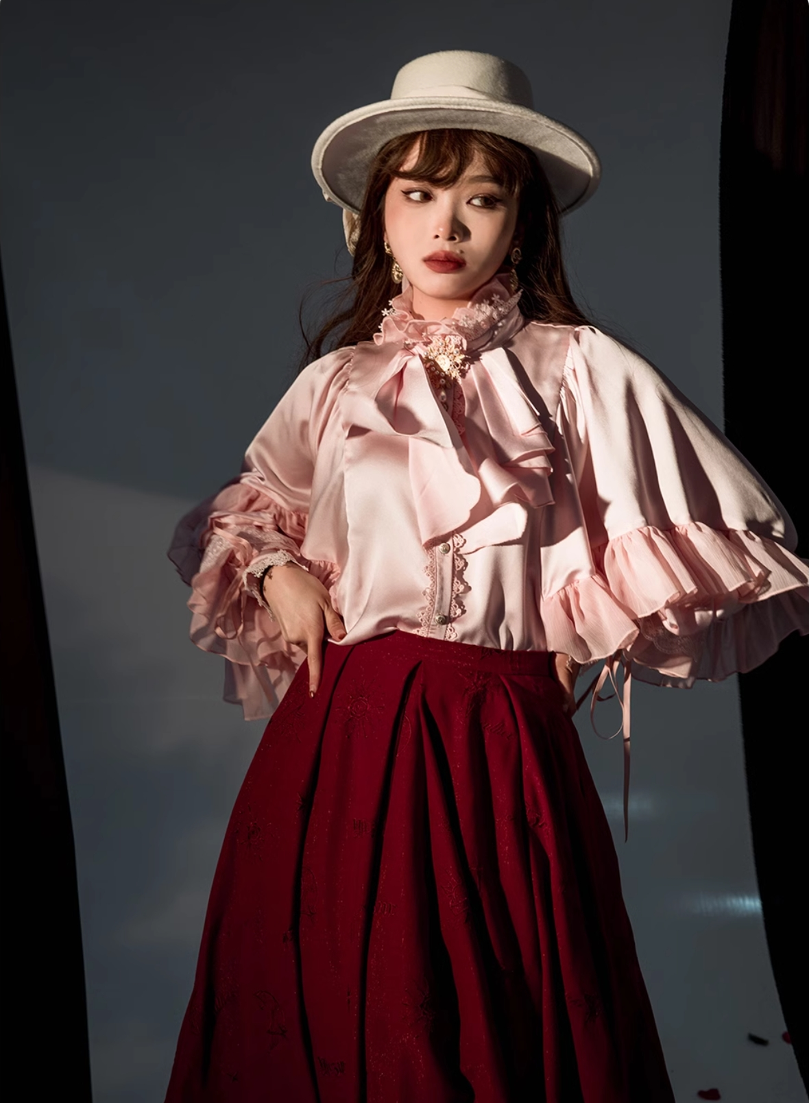 ZJstory - Dragon Bone Cemetery - Gothic Lolita Long Sleeve Blouse 13668:751009