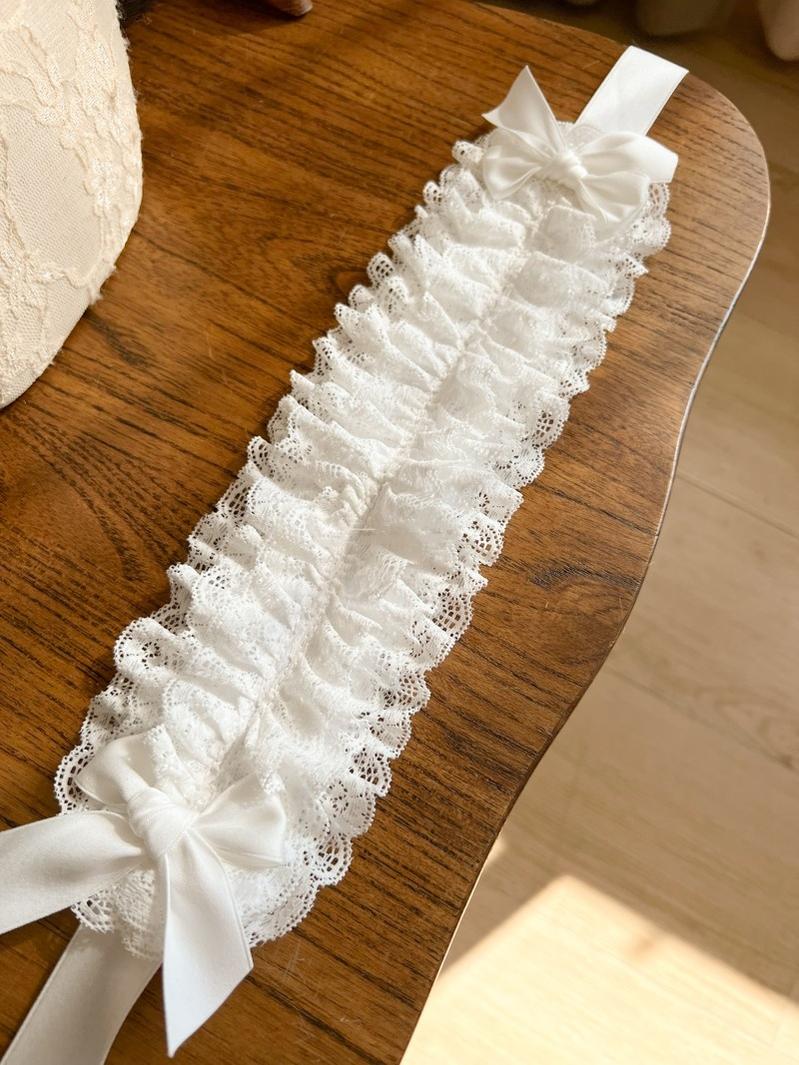 MAID - Customized Elegant Lolita Bow Lace KC Headdress