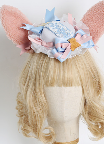Xiaogui - Lolita Cute Bow Rabbit Ears Toy Hair Clip