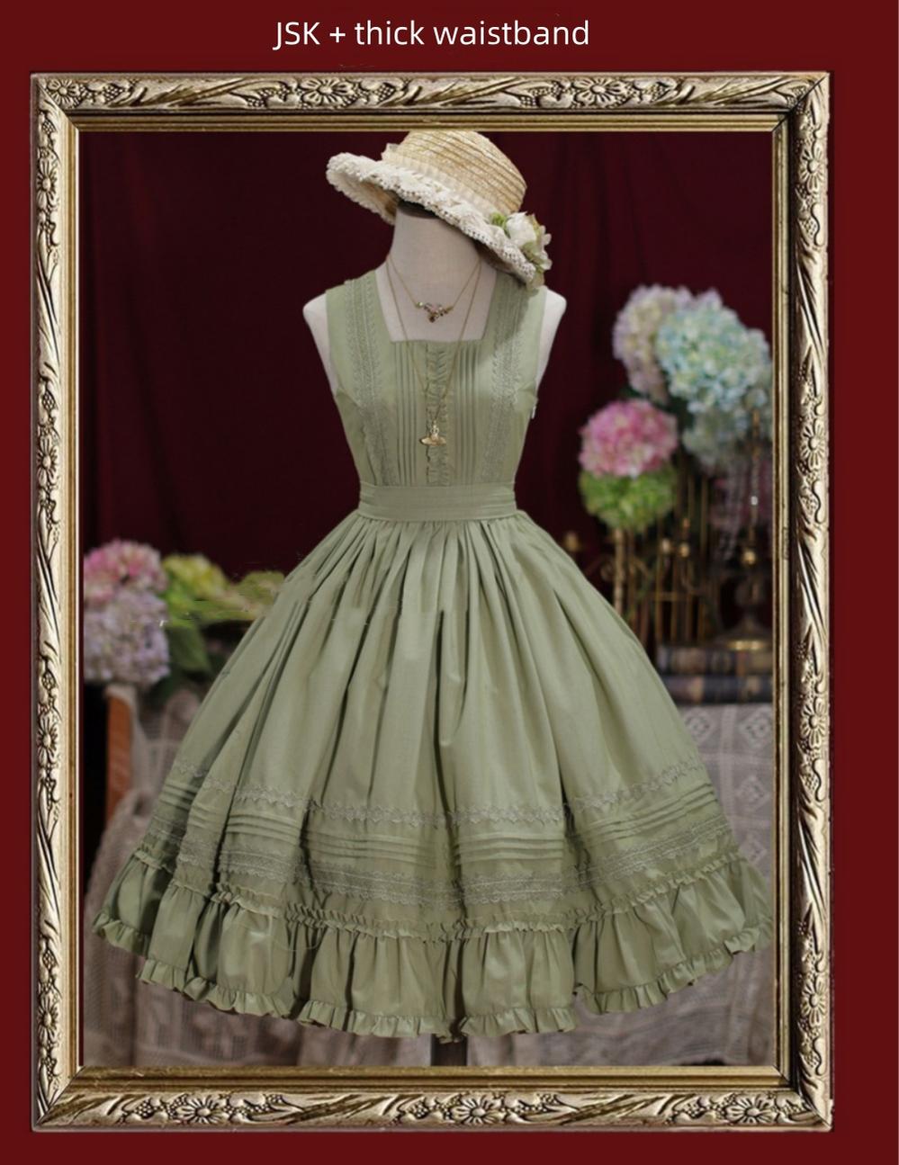 Tiny Garden - Nocturne Reminiscence - Elegant Lolita JSK Dress Multi-Wear Apron Dress Set (L M S XL) 19290:596356