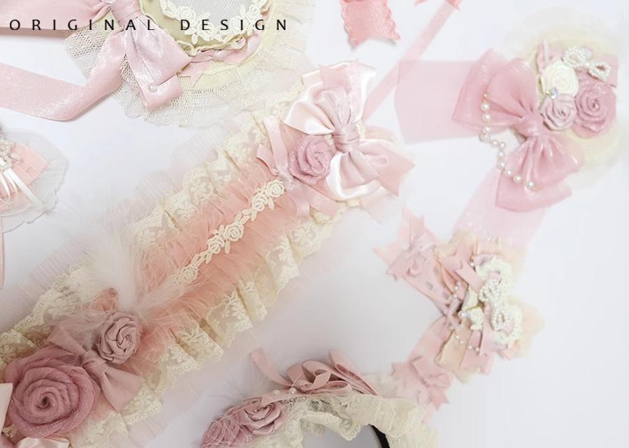 (BFM)The Accessories' Story~Satin Ballet~Sweet Lolita Headdress Feather Bow 36290:515054