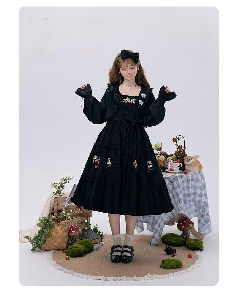 NyaNya - Four Seasons - UPF50+ Daily Lolita Light Cardigan With Embroidered Floral