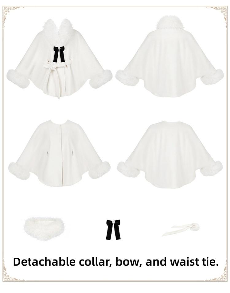 Winter Island Memory - Elegant Lolita Winter Coat & OP Dress Set