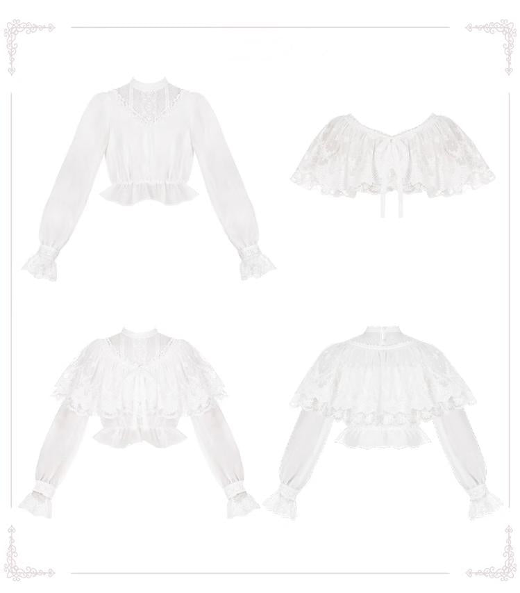 With PUJI~Love Poem~Classic Lolita Shawl 3-Color Versatile Spring Innerwear 34750:492300