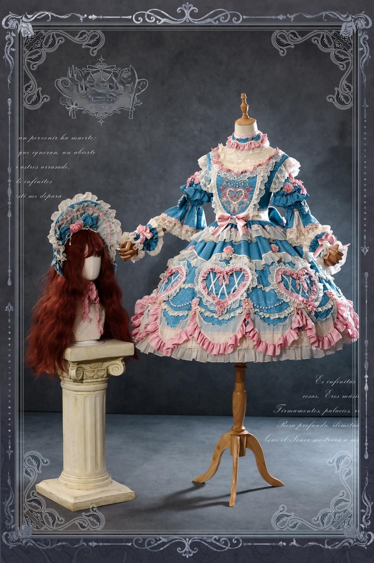 Bramble Rose - Antique Cake - Vintage Lolita OP Princess Dress Gorgeous Lolita Outfit (L M S XL) 41536:701674