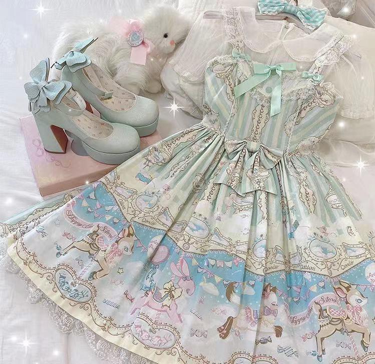 Pure Tea For Dream~Untouchable Butterfly~Elegant Lolita Heels Lolita Shoes PU Shining Platform 32642:388816