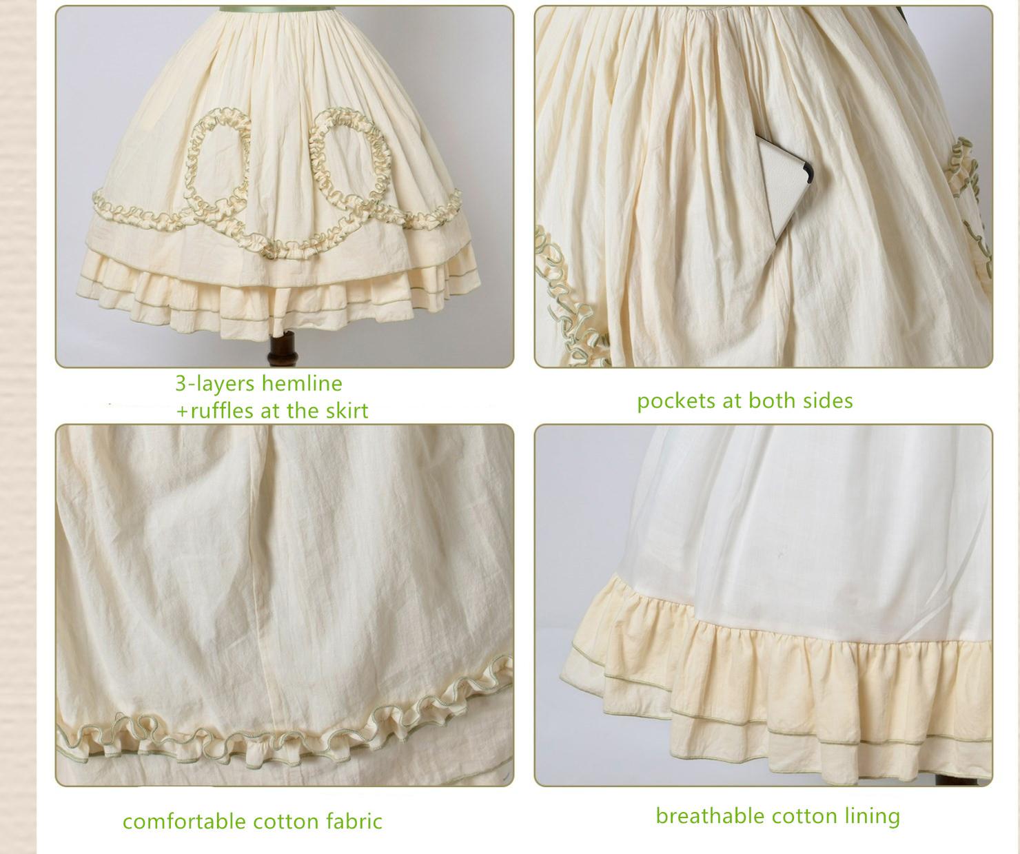 Magic Tea Party - Classic Lolita JSK Dress Solid Color Short Sleeve Dress