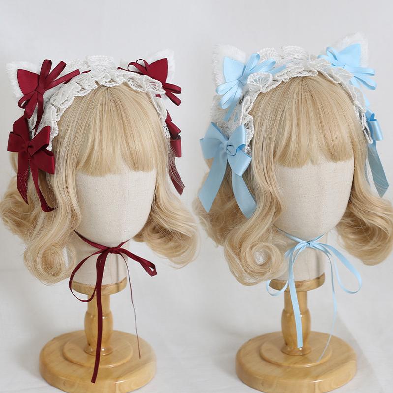 Xiaogui - Sweet Lolita Cat Ear Bow Headband