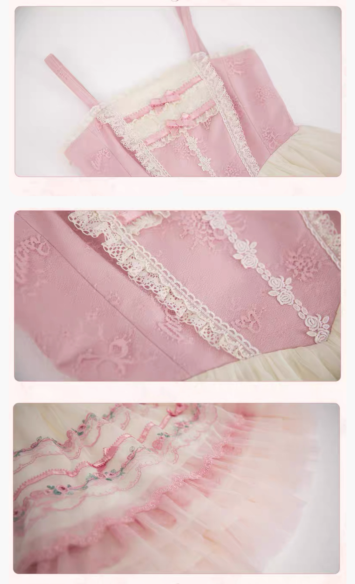 Mademoiselle Pearl - Rose Garden - Elegant Lolita Dress Bridal Floral Dress