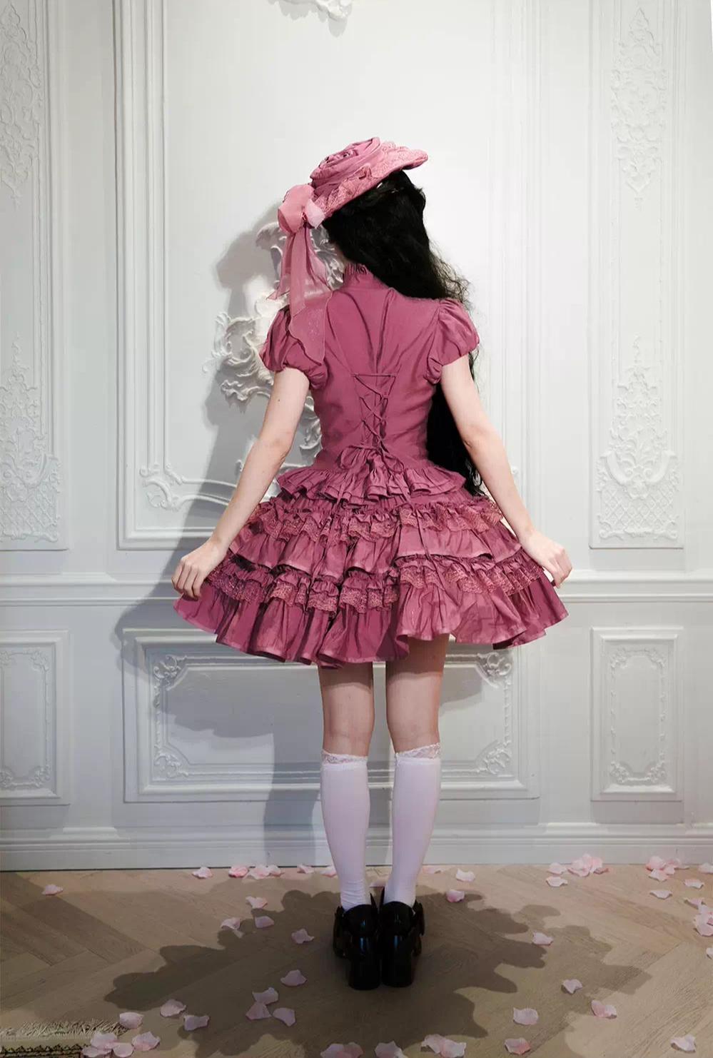 Dragon Bone Cemetery - Gothic Lolita Blouse, Detachable Bell Sleeves