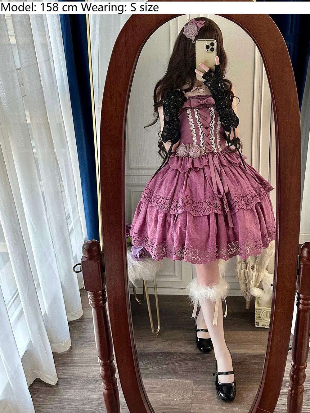 Miss Point~Forest Waltz~Classic Lolita Tiered Skirt Multi-layer Embroidered SK 40192:651530