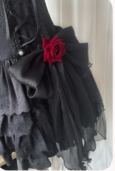 Letters from Unknown Star~Little Rose~Summer Casual Lolita Fashion Dress Sexy JSK 11514:133170