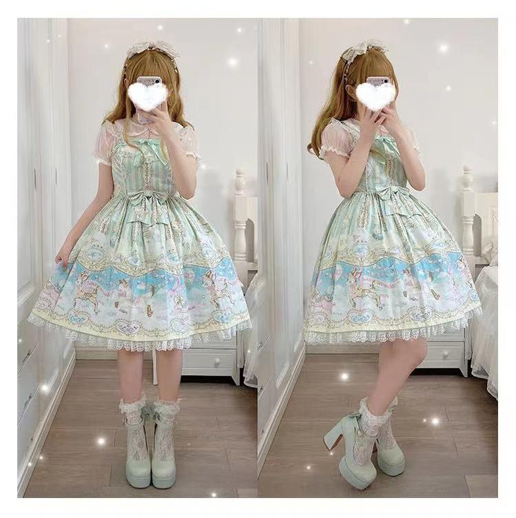 Pure Tea For Dream~Untouchable Butterfly~Elegant Lolita Heels Lolita Shoes PU Shining Platform 32642:388804