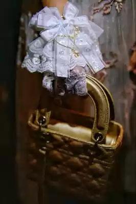 Sweet Jelly Lolita - Double Layer Lace Cuffs Elegant Lolita Gloves One Size A pair of white cuffs + gloves