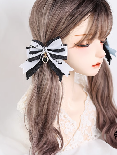 Xiaogui - Sweet Lolita Ribbon Bow Hair Clips