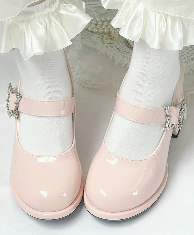 Dreamland~Wanxiang Cycle~Elegant Lolita Heel Shoes with Embossed Rose 42471:741398
