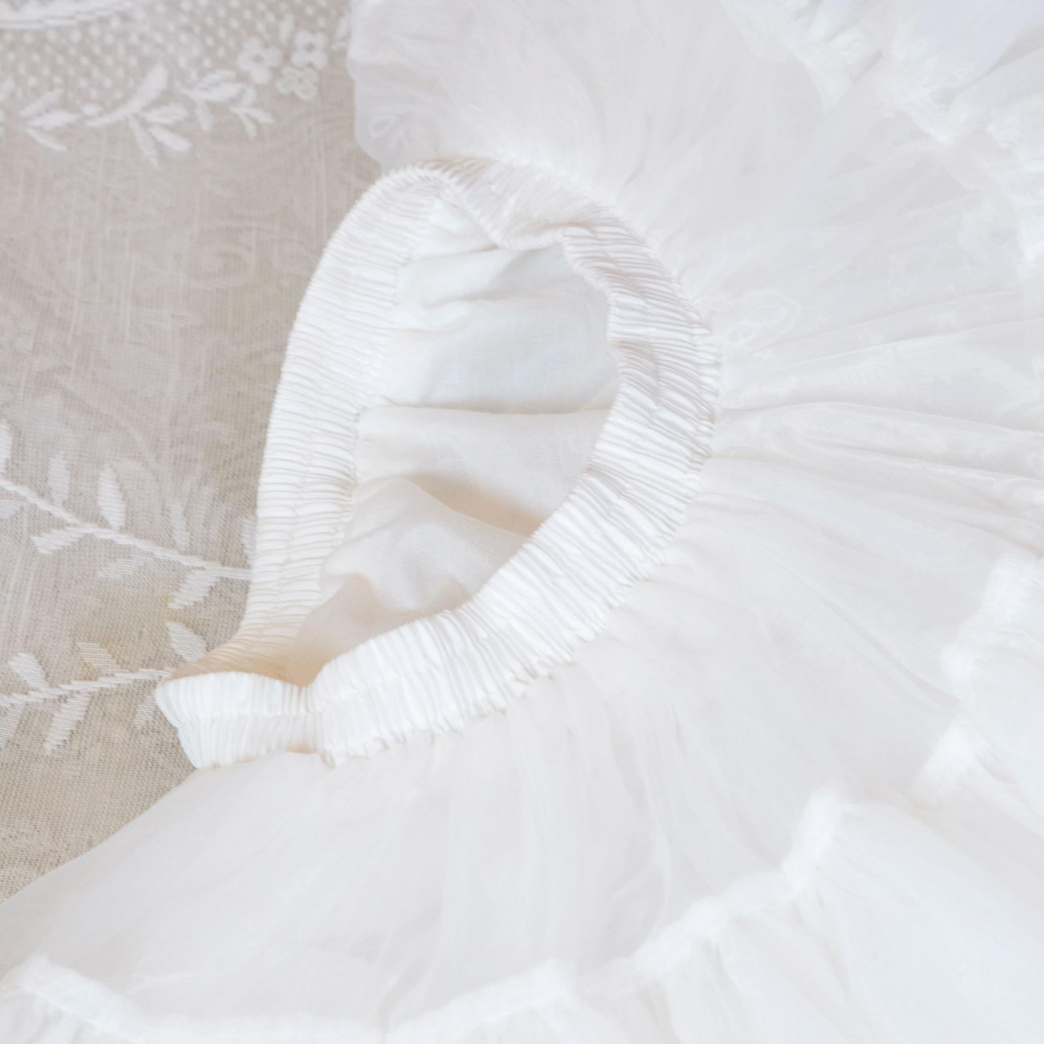 Noloria by 42Lolita - High-Volume White Puffy Lolita Petticoat, 17.7" (45 CM), Cotton Lining