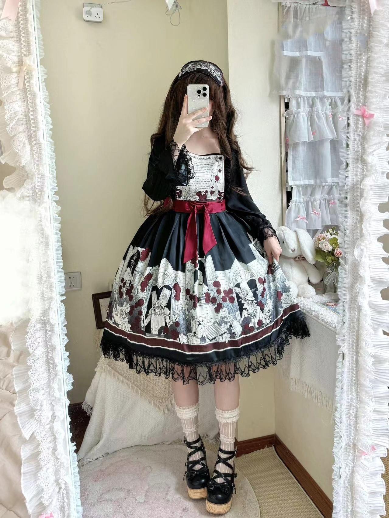 Caged Bird Hotel - Alice - Kawaii Lolita Dress OP Dress Sleepwear