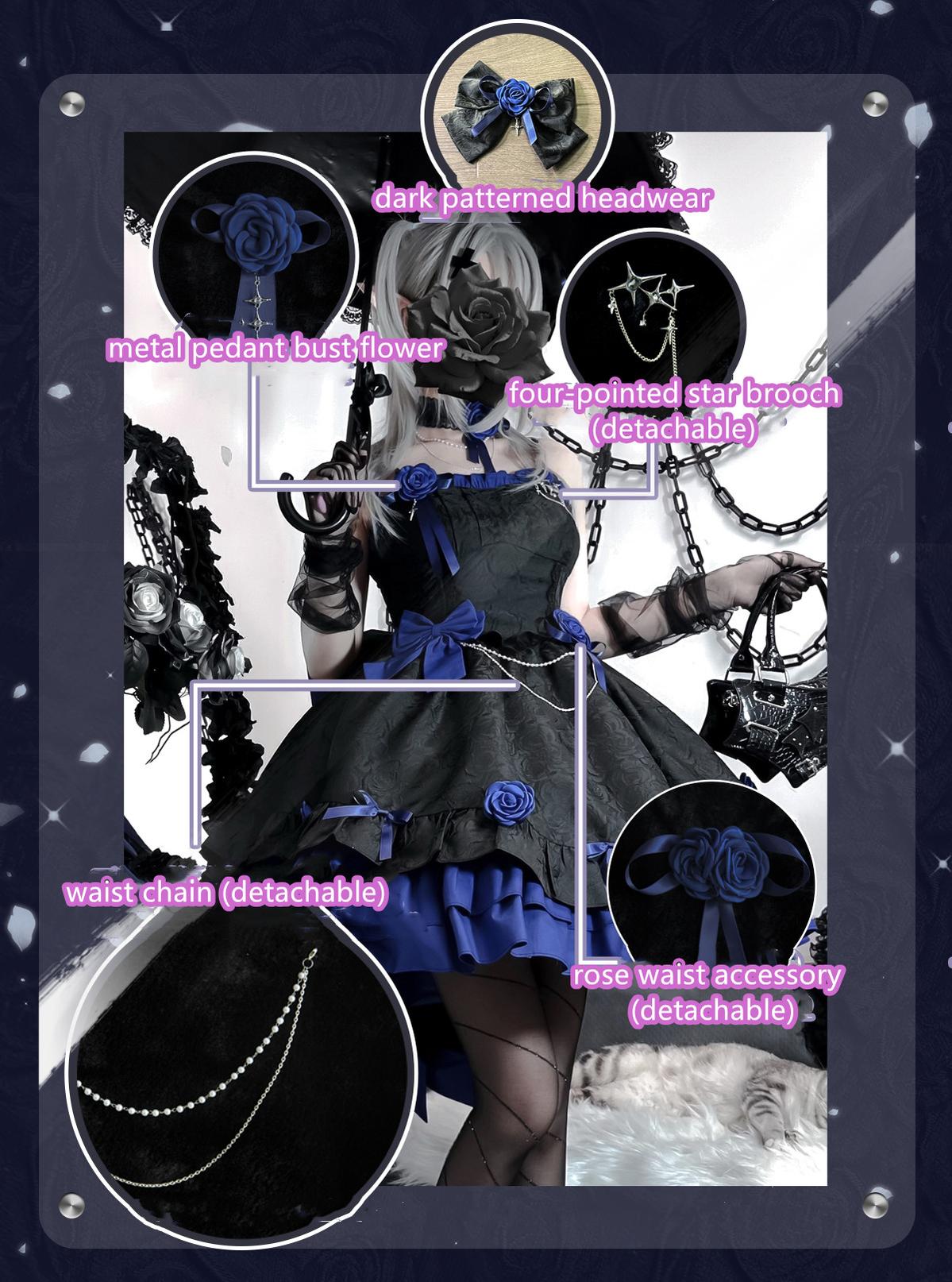 (Buyforme)Platycodon House~Romantic Contract Lolita Twin Rose Gothic JSK 19388:270854