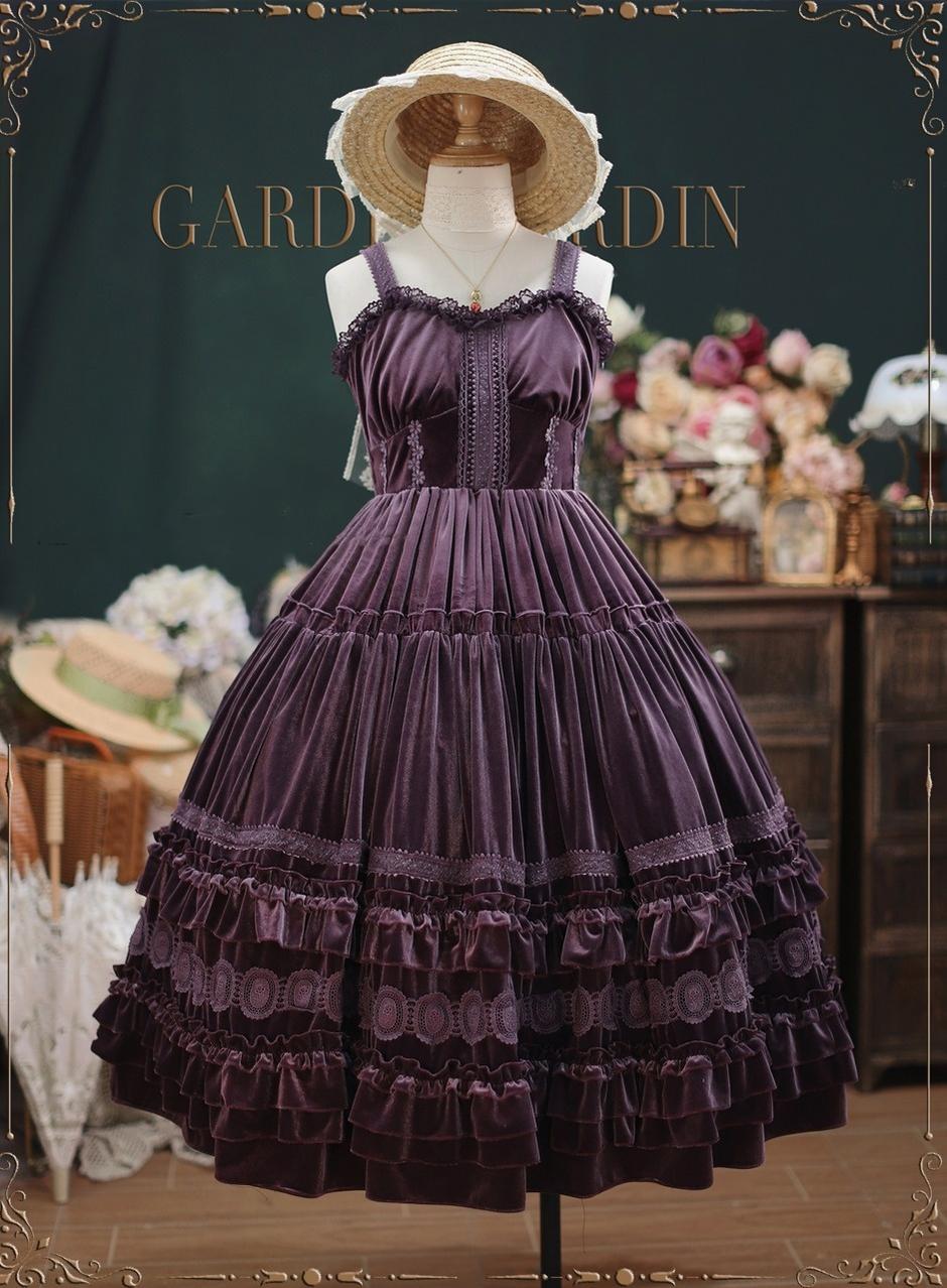 Tiny Garden - Elegant Chiffon Lolita Dress Silky Short Dream Bouquet JSK