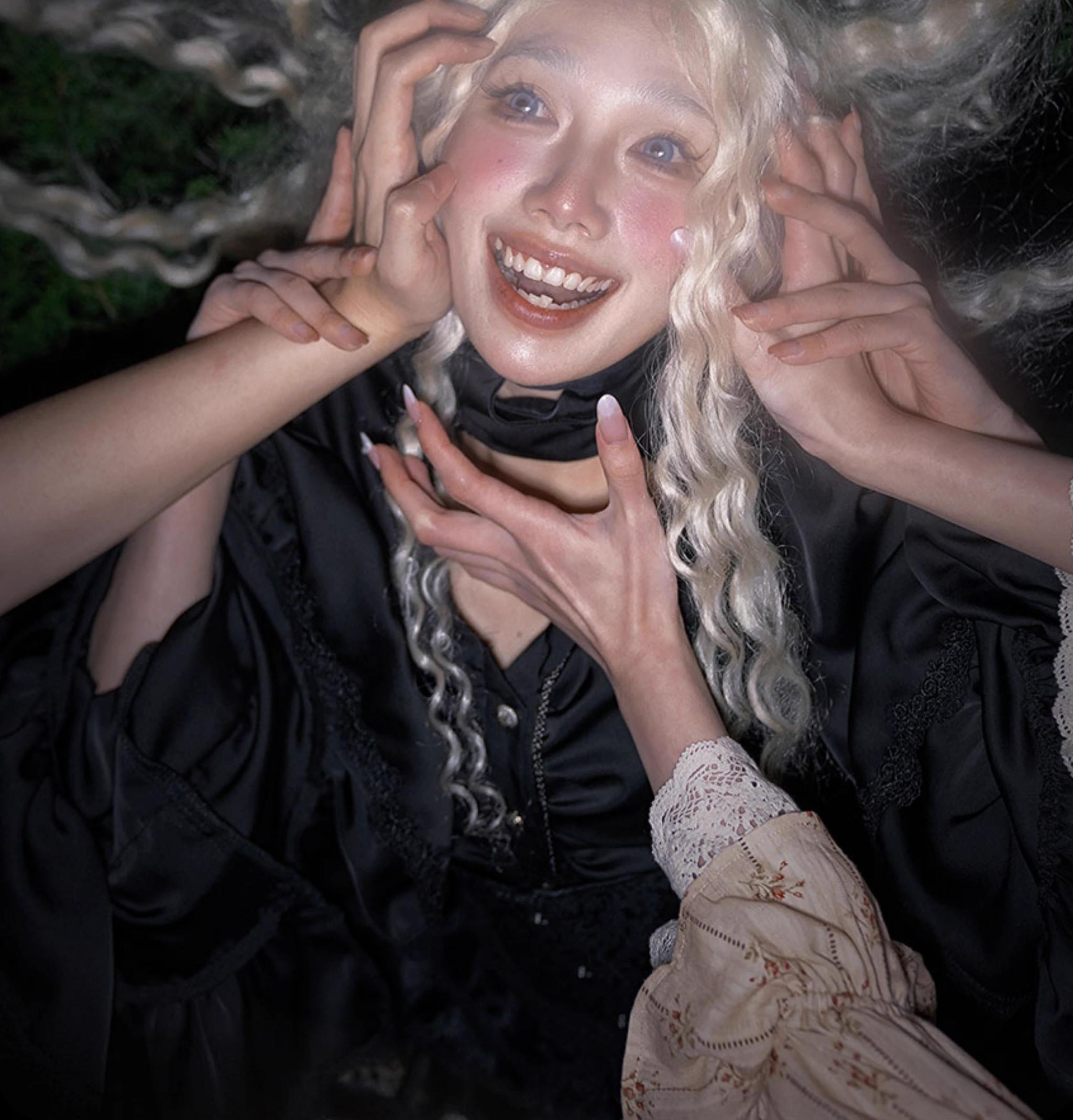 Caged Bird Hotel - Reborn Ancient God - Gothic Lolita Shirt & Skirt Set