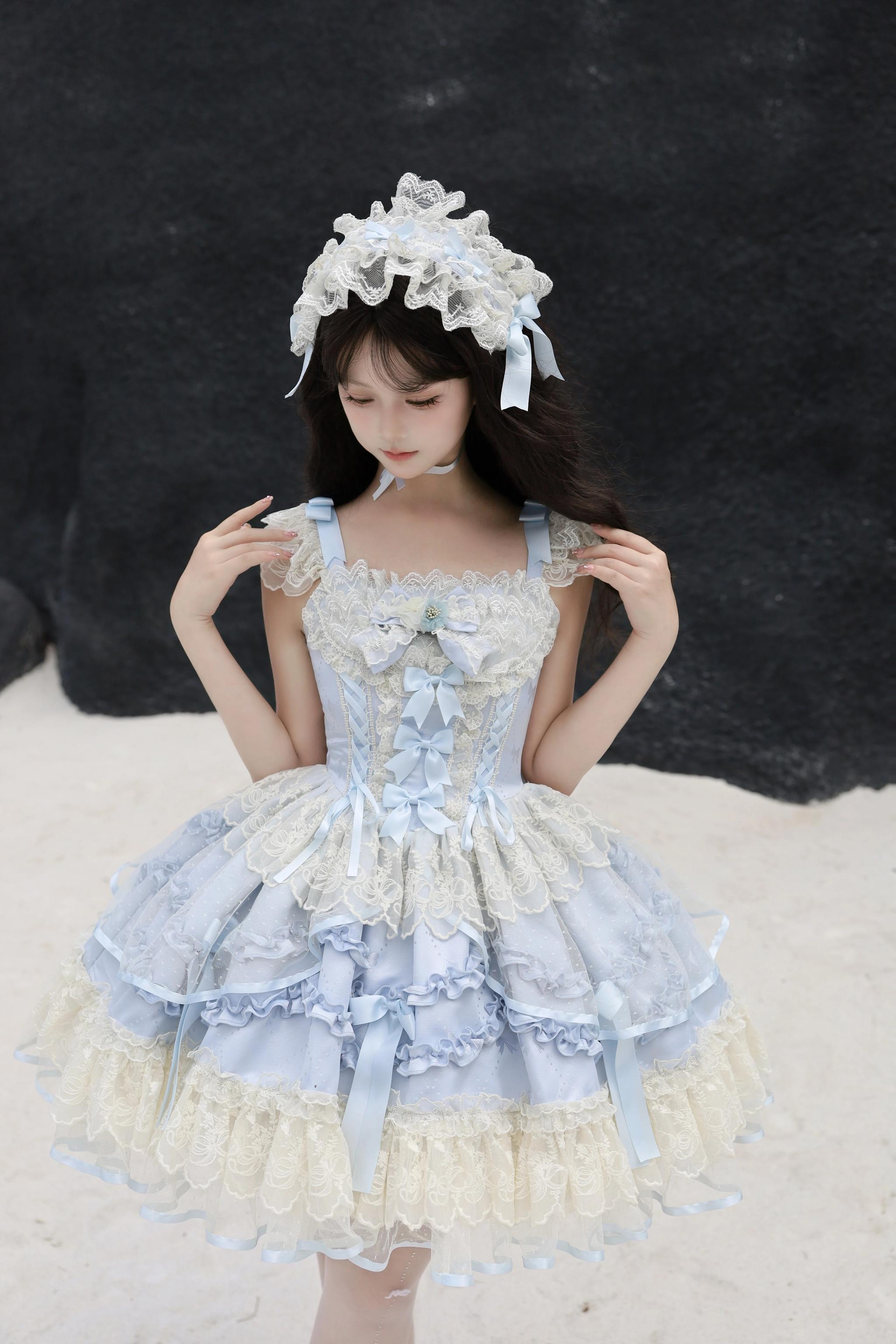 Sugar Girl - Dream Whisper Butterfly - Ballet-Inspired Sweet Lolita JSK Dress