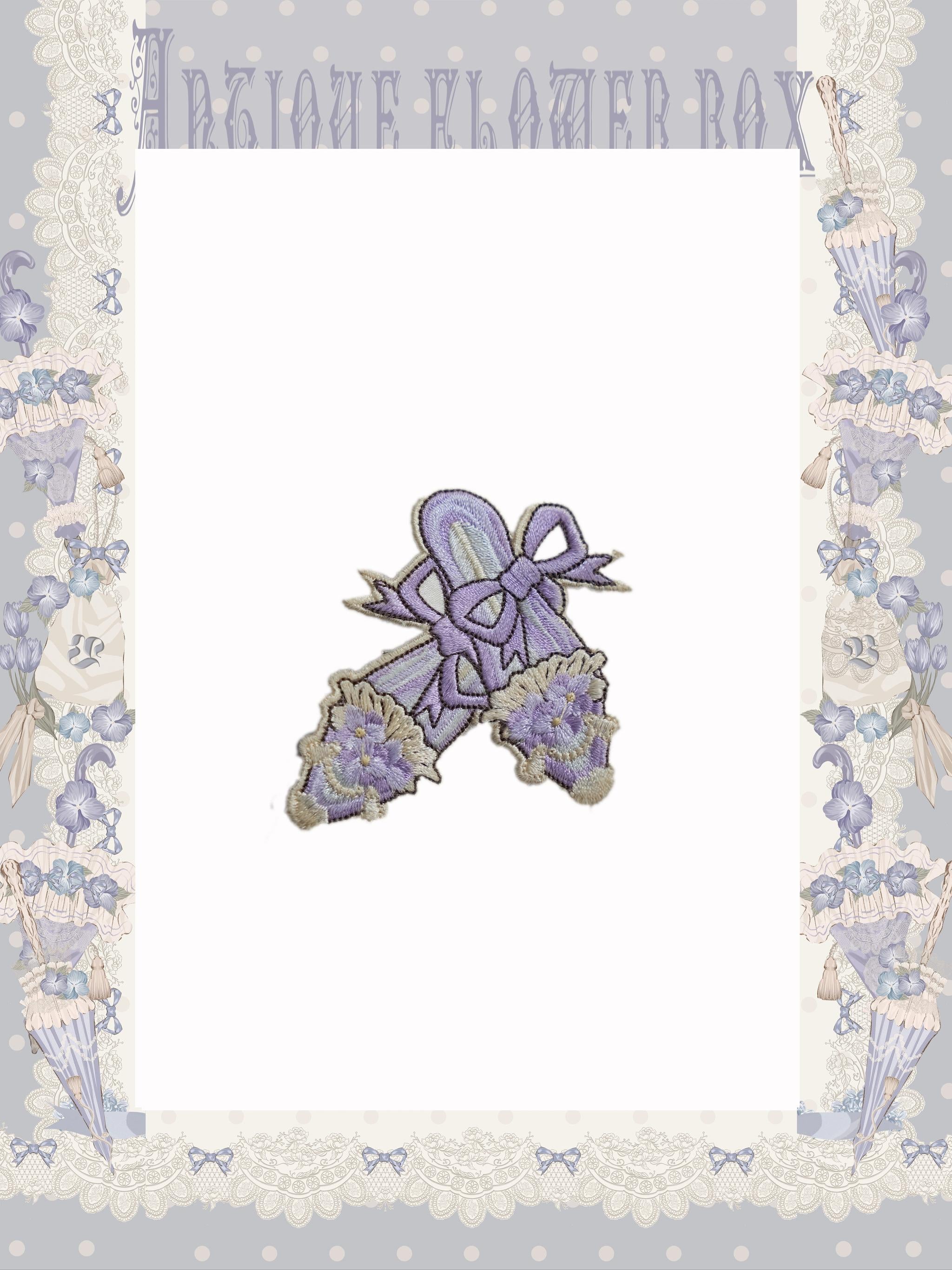 NanShengGe - Purple Memoirs - Floral Themed Classic Lolita Accessory 43695:783349