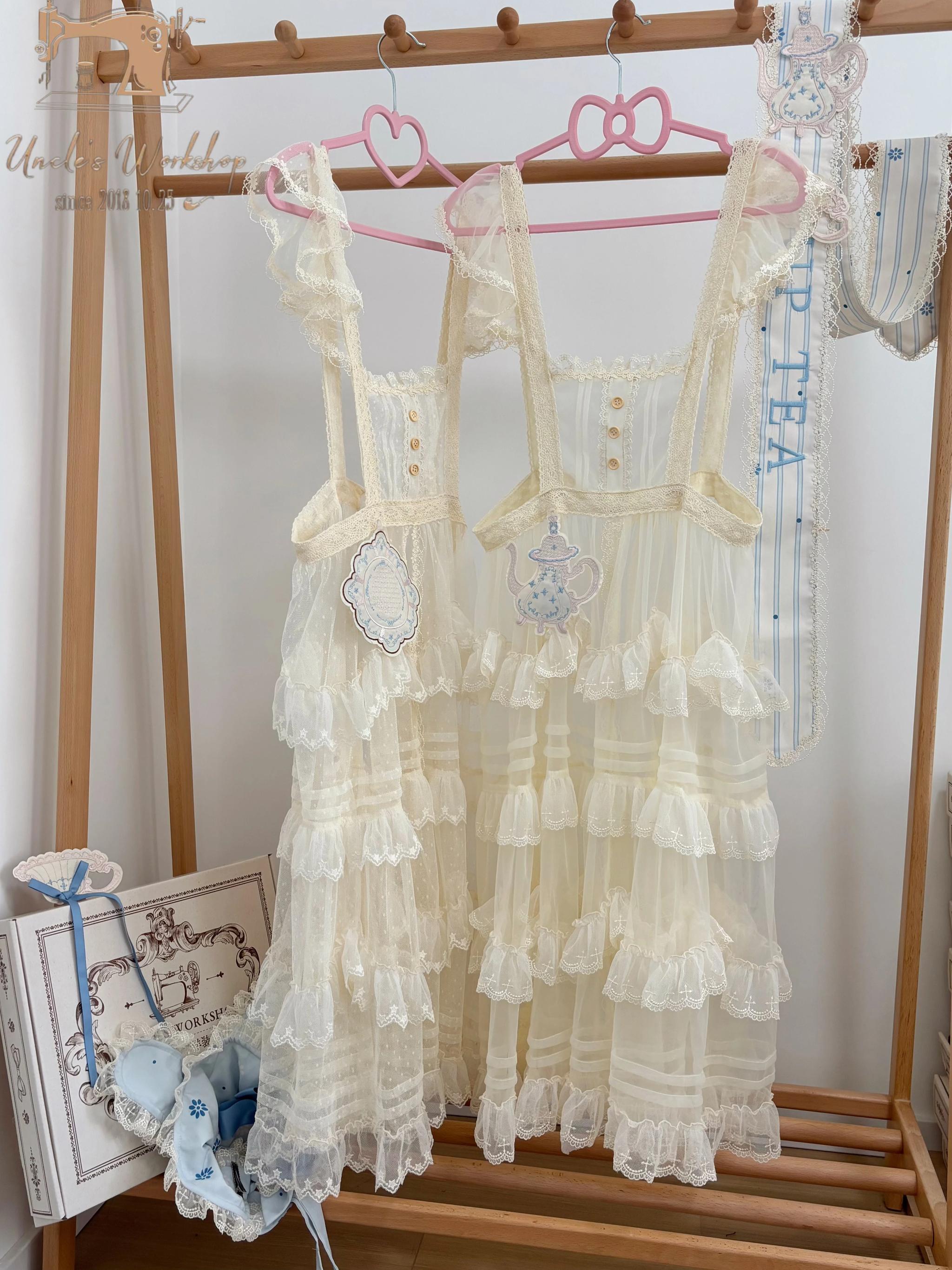 Uncle's Workshop - Veronica Spring Tea - Plate Printed Sweet Lolita Dress 43485:778318