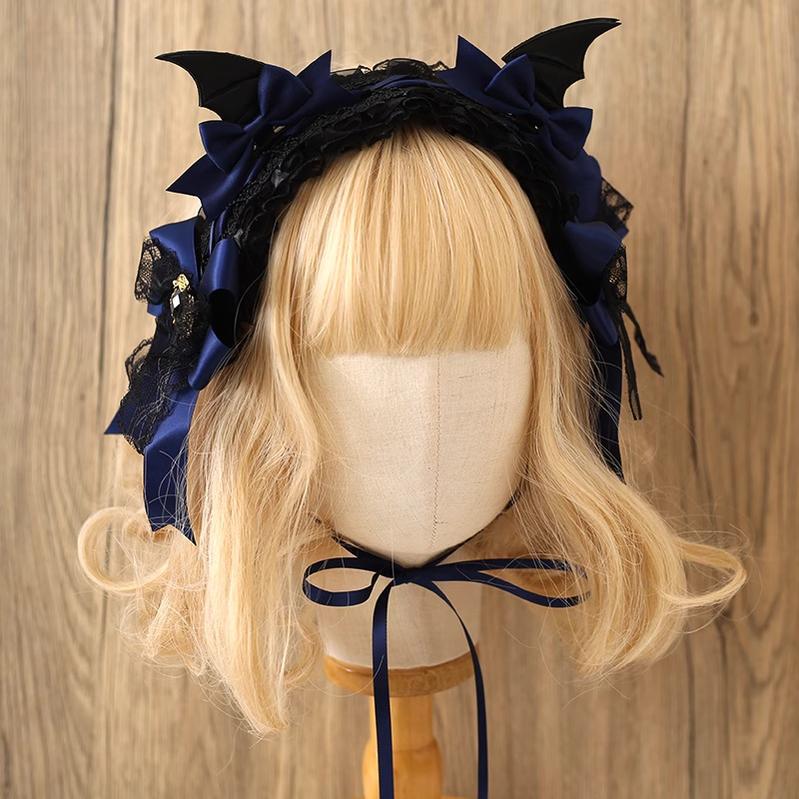 Xiaogui - Halloween Gothic Lolita Hairband, Detachable Devil Wings 44225:798833