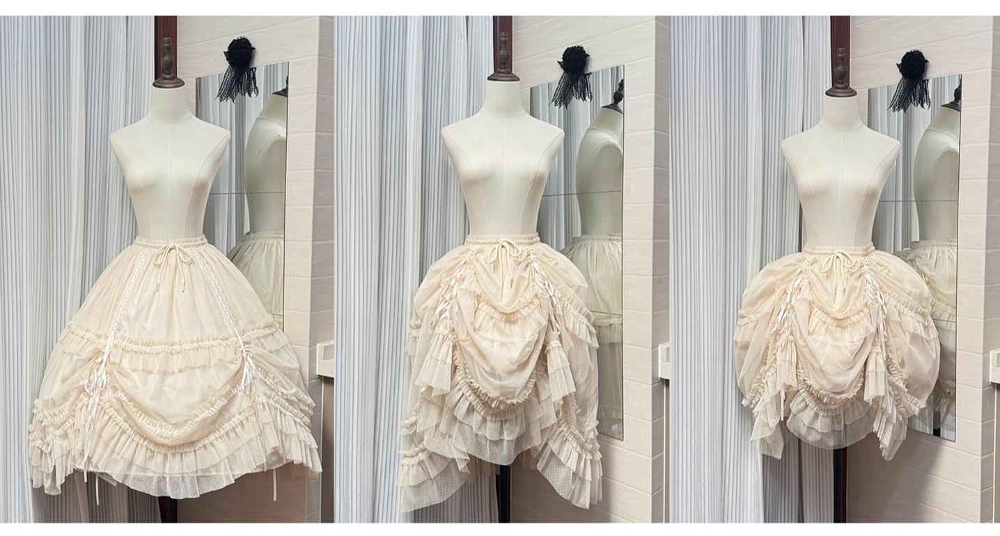 Lolita Adjustable Length Underskirt with Tulle Layers