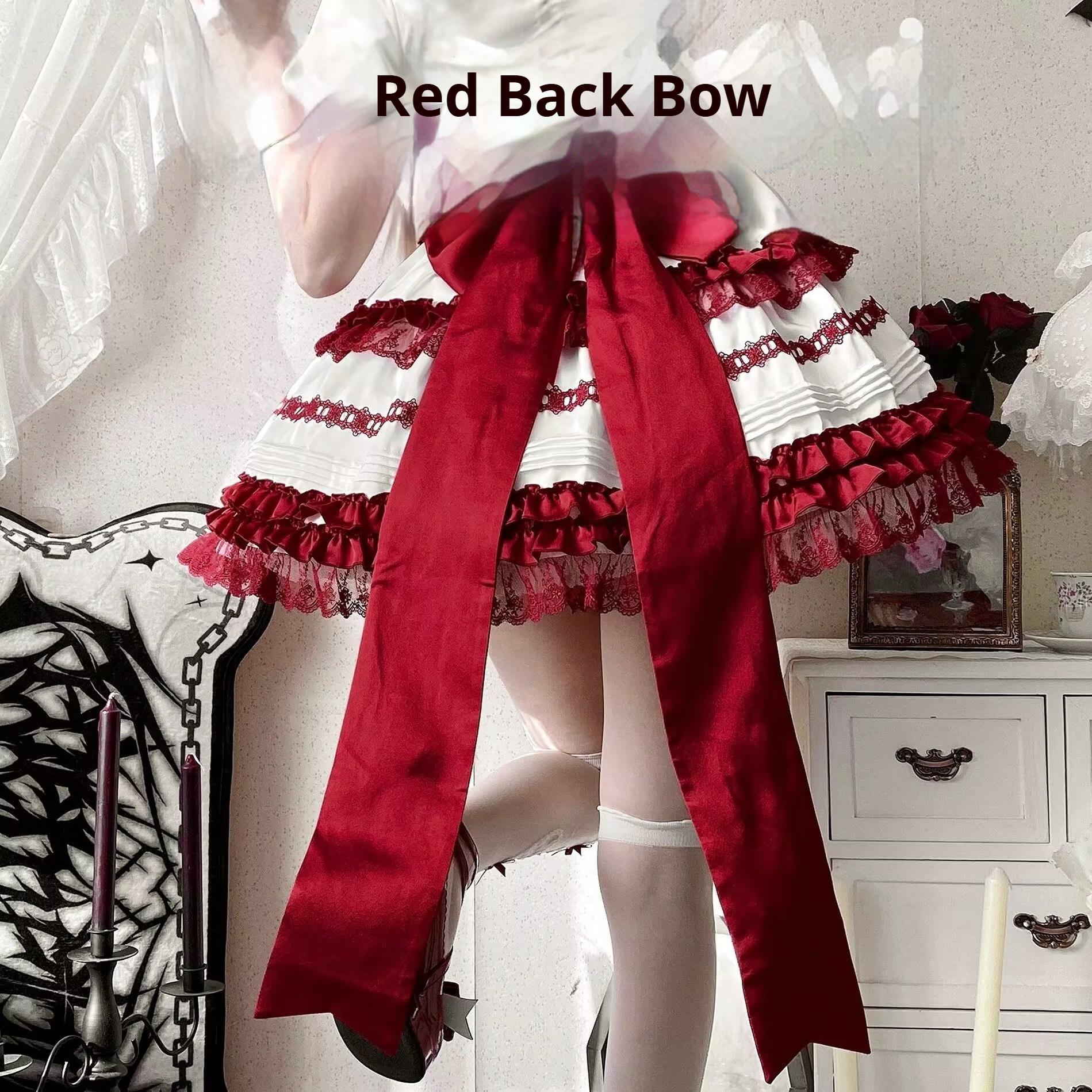 Uncle's Workshop - Stacked - Lolita Accessory Set Hairband Bow Trailing Brooch Choker 41626:707396